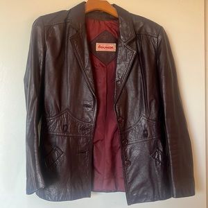 Foxmoor 1970’s Vintage leather blazer